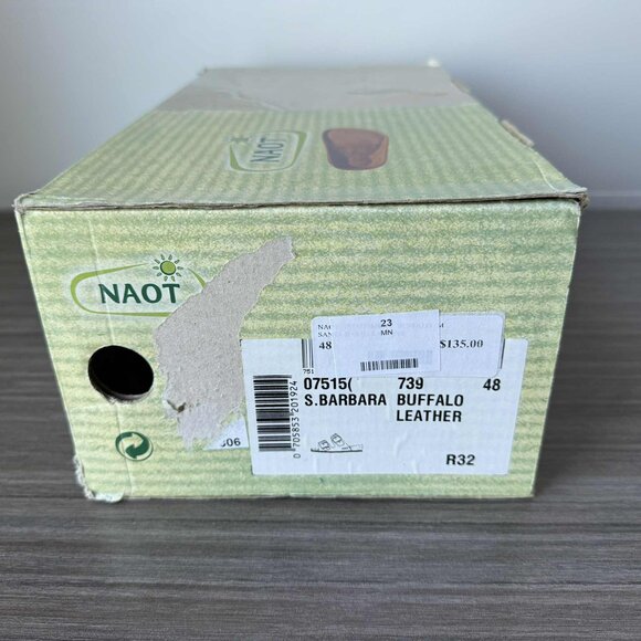 Naot Santa Barbara Men\'s Slides Sandals Size EU 48, US 15-15.5 $135 Buffalo Lthr main image 4